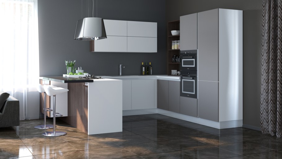 Кухня угловая наша марка