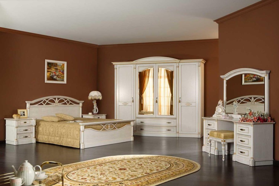 Королевский стиль спальни стиль рококо