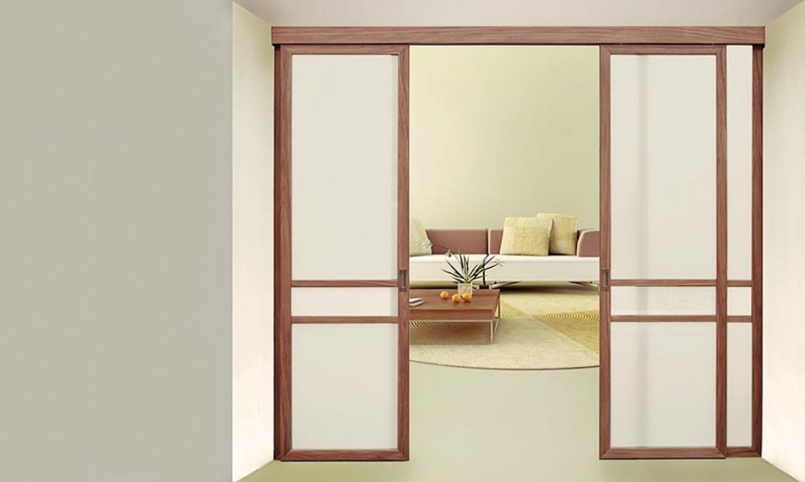 Межкомнатная перегородка раздвижная четырехстворчатая