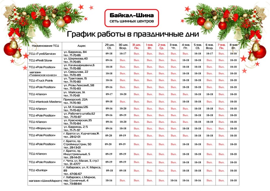 Режим работы в праздники клиника