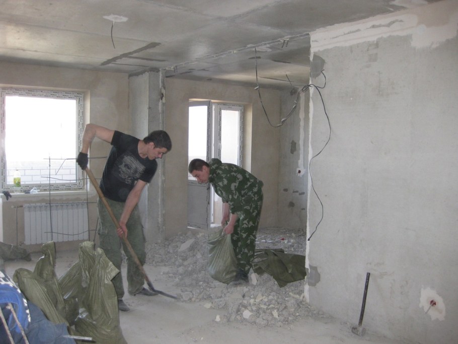 Демонтаж перегородок