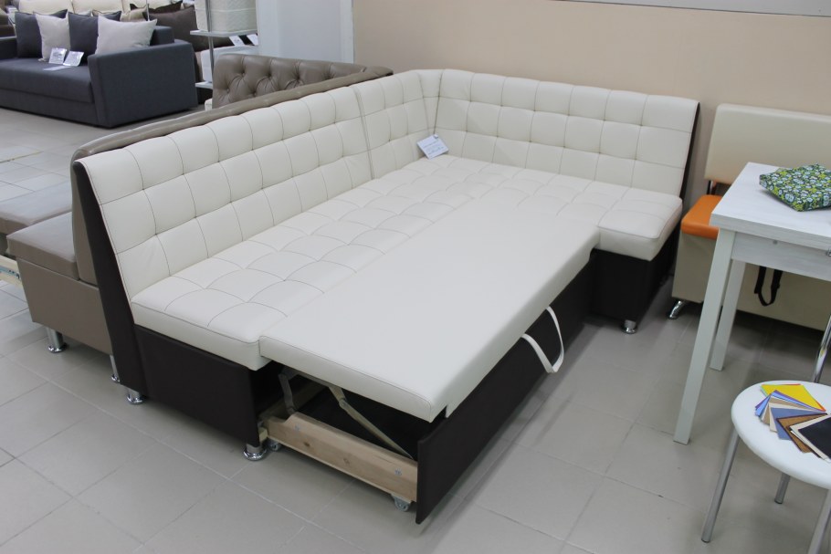 Кухонный диван лофт со спальным местом угловой