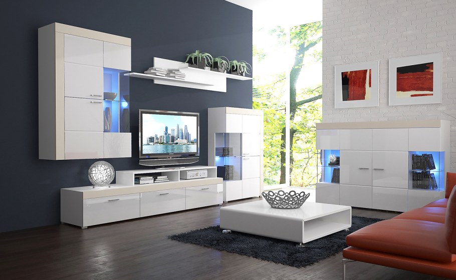 Дом мебели Скай стенка глянец 4 ВМС