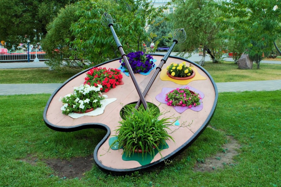 Корзинки для украшения сада