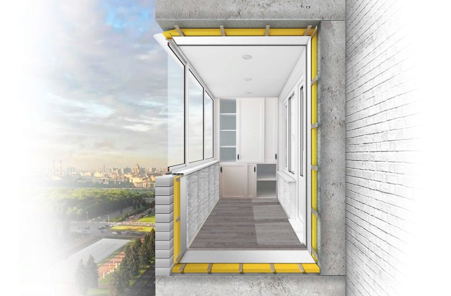 Зашпаклевать кирпичный балкон