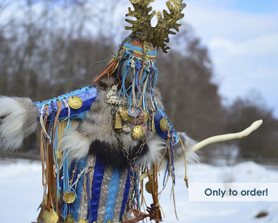 Текстильная кукла с дредами