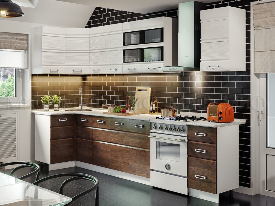 Кухня Руссини ясень