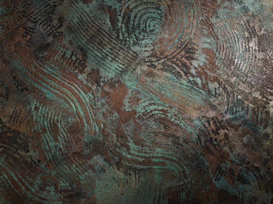 Фасады МДФ патина золото рис 35