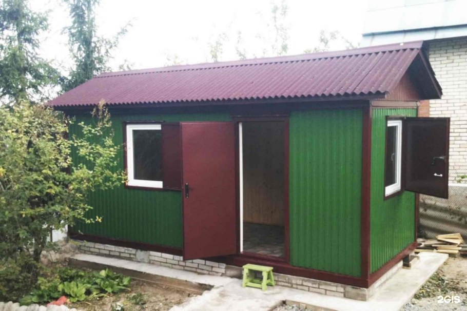 Дачный домик из профнастила