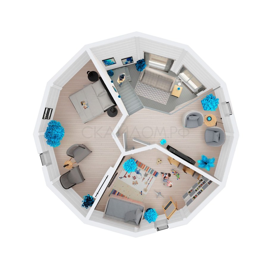 Скайдом планировки