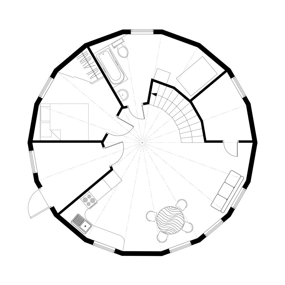 Дом-сфера купольный Добросфера