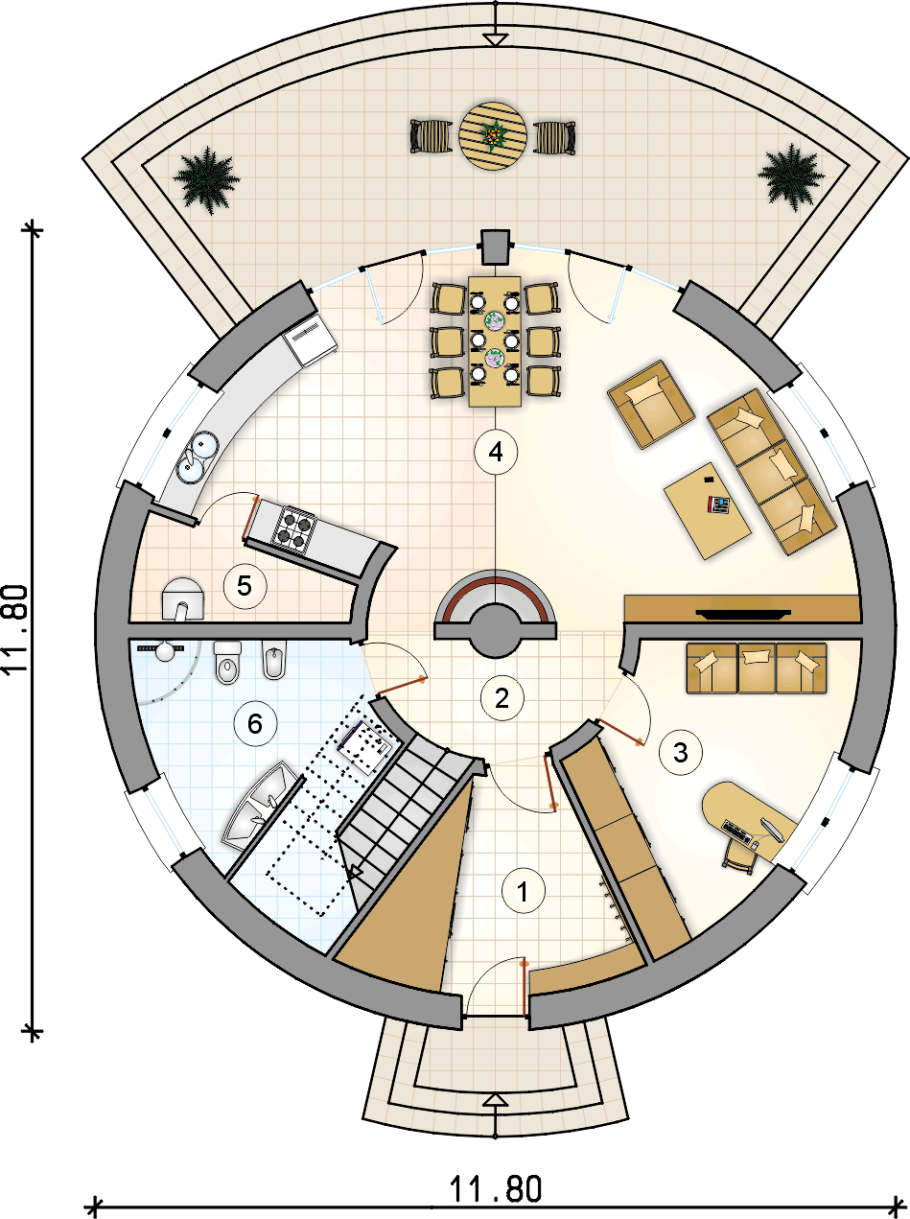 Круглый дом проекты