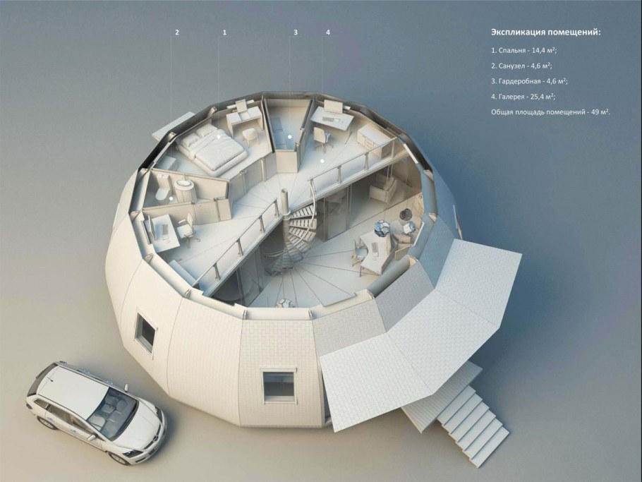 Круглый дом проекты
