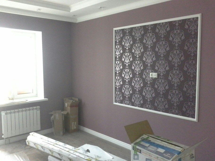 Отделка комнаты без обоев