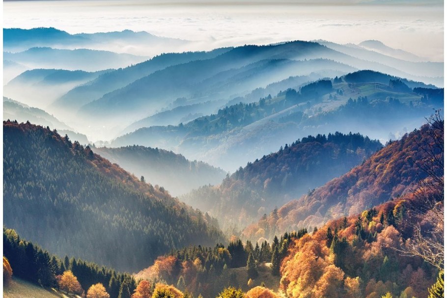 Фотообои горы в интерьере