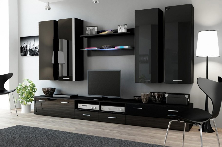 Встроенная мебель для гостиной