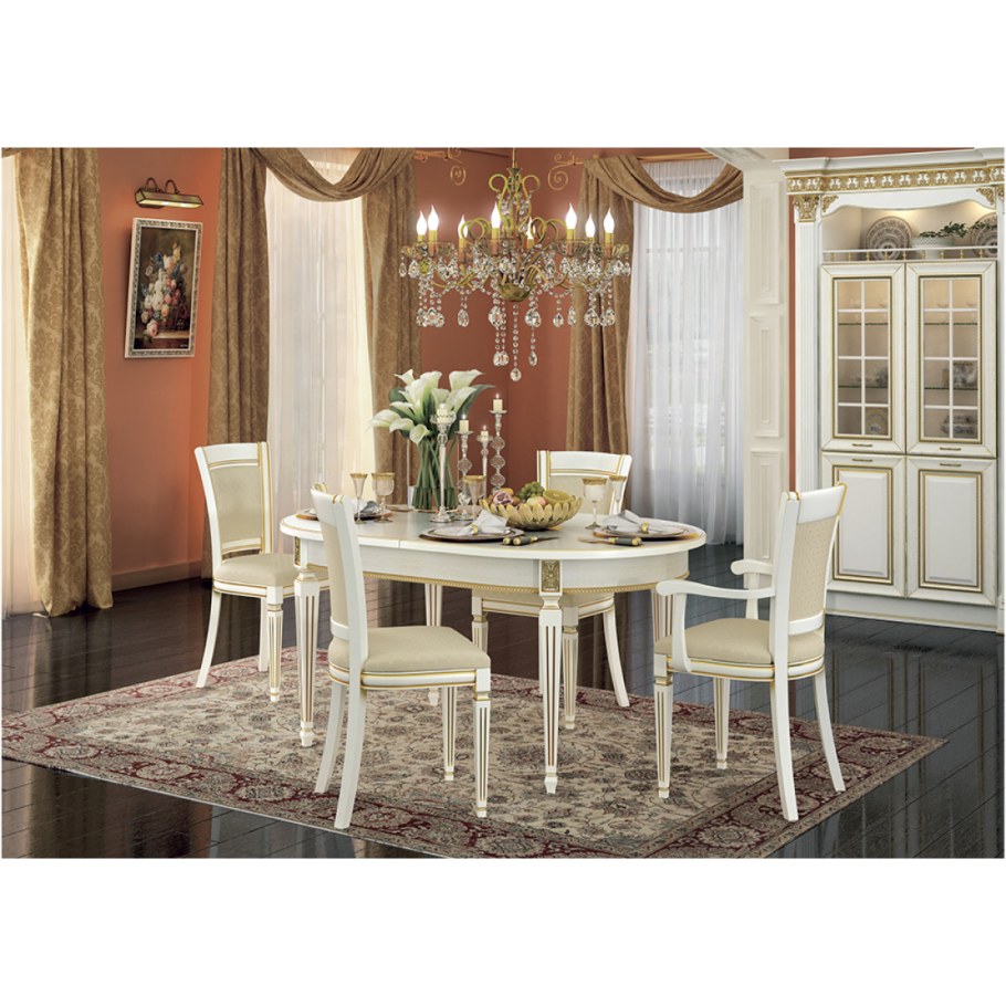 Стол обеденный Mik-2014t-900r Sommer Ivory