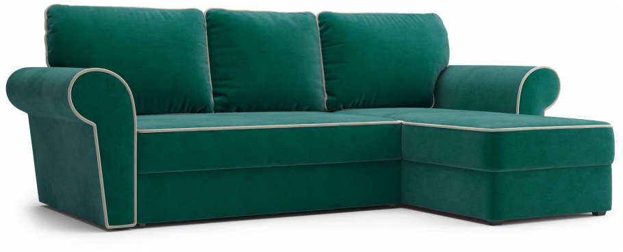 Диван Лондон угловой лазурит