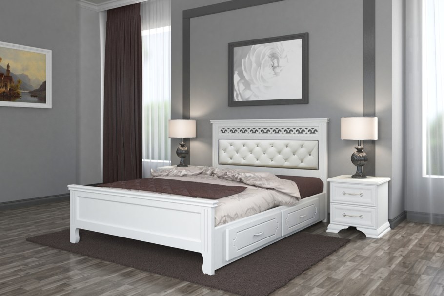 Кровать Мальта Браво мебель с подъемным механизмом