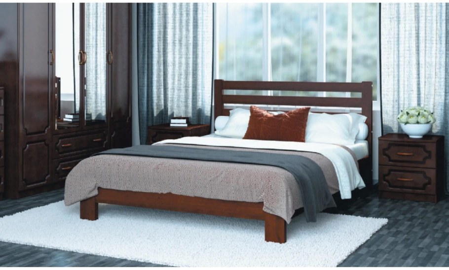 Кровать Карина 6 белый жемчуг Браво мебель