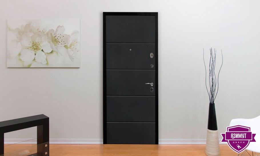 Черные двери в интерьере