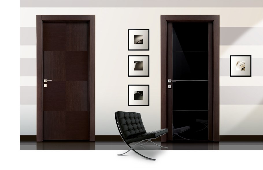 Офисные двери венге