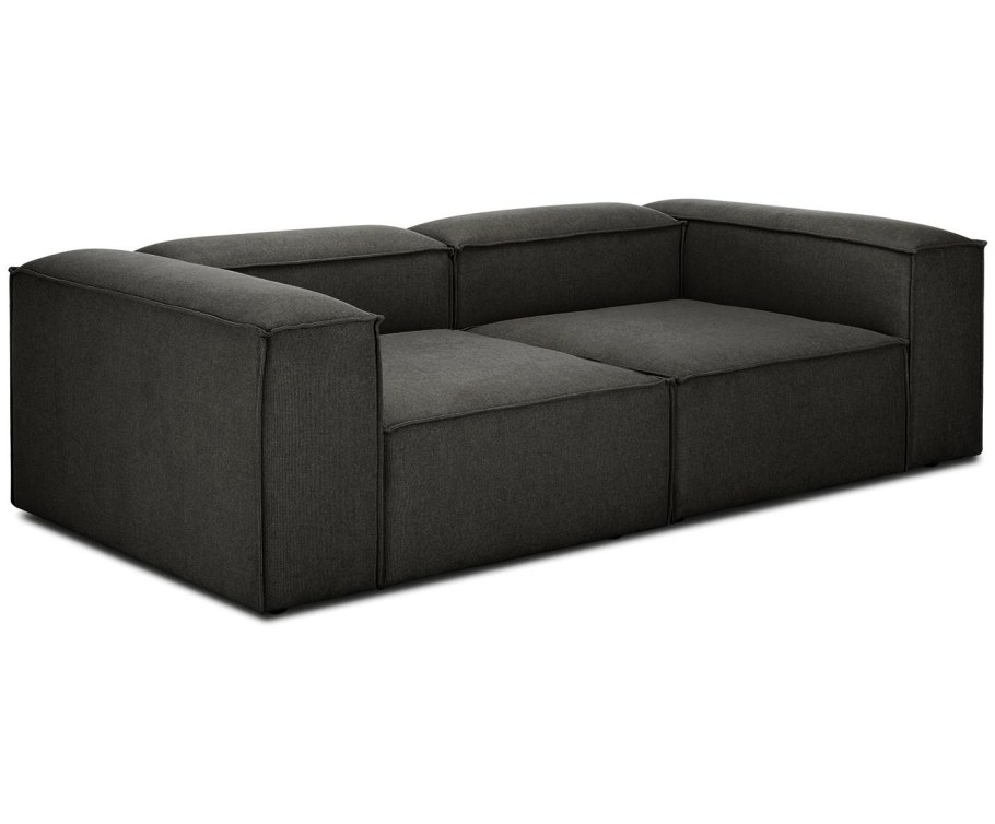 Диван с деревянными полками