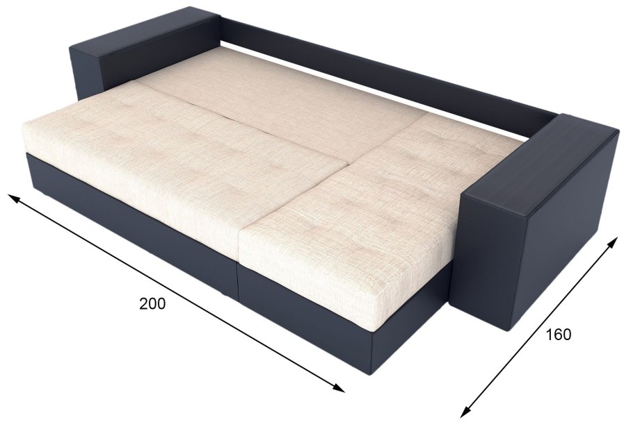 Диван Дубай Soro grafit