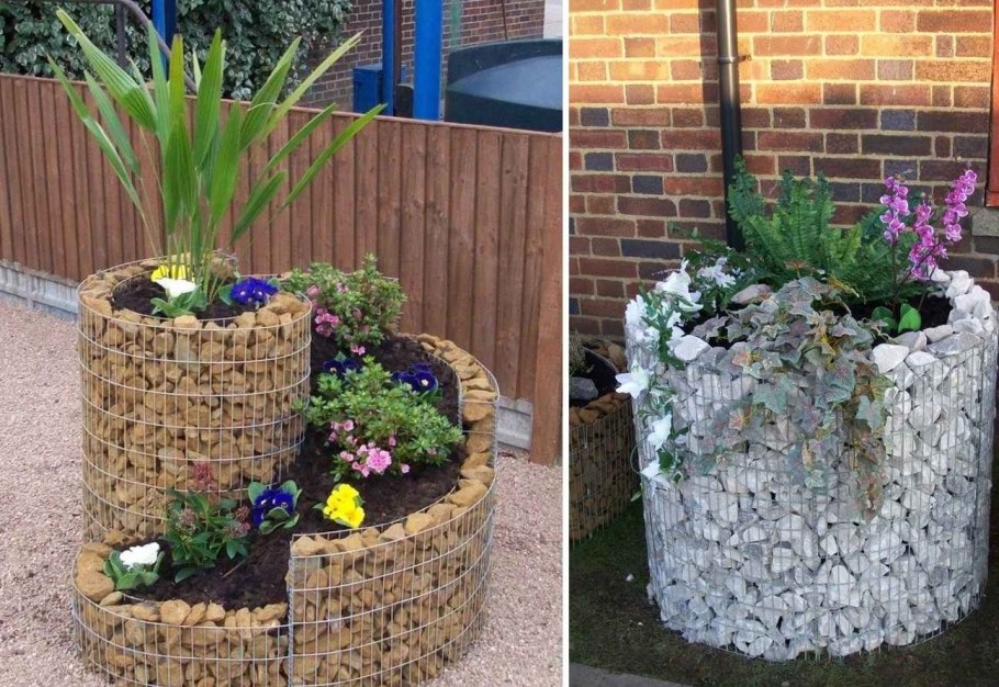 Дачные клумбы оригинальные