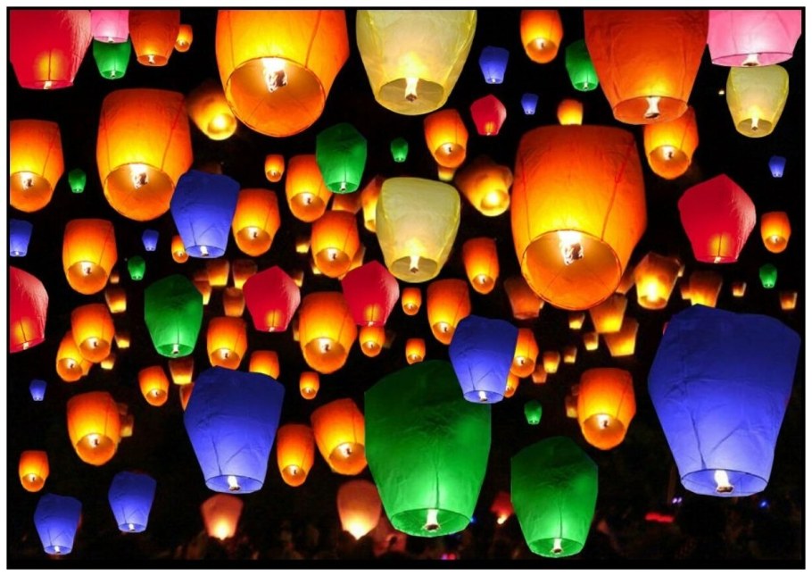 Lanterns Sky Fire Fly Candle Lamp