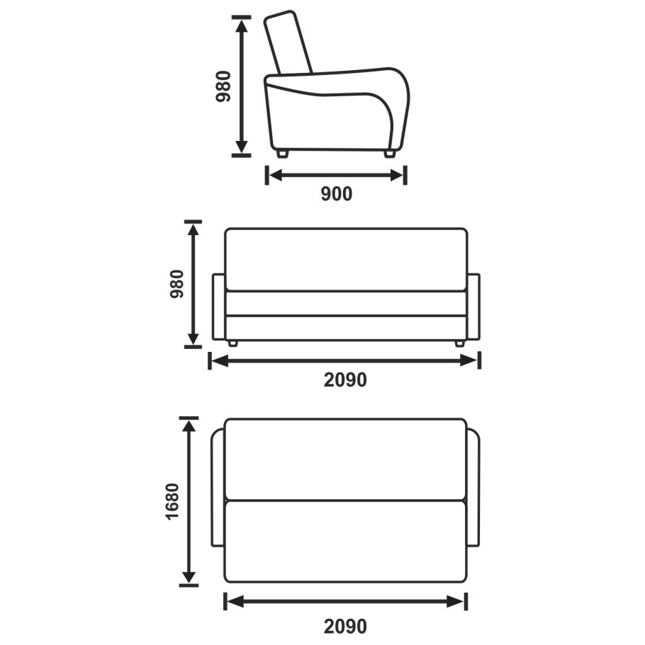 Схема дивана