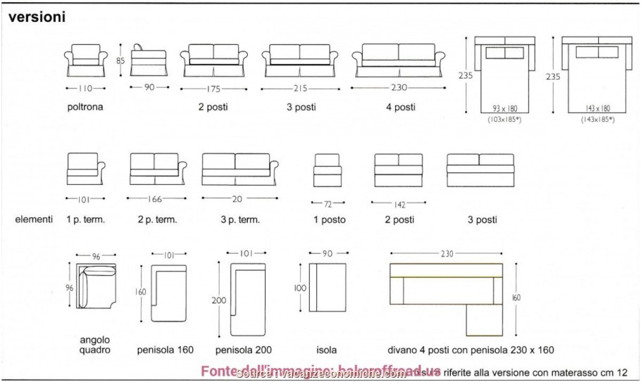 Lulu' 2.0 divano letto чертежи