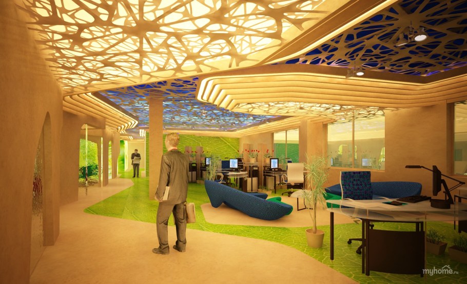 Зона отдыха в общественном здании