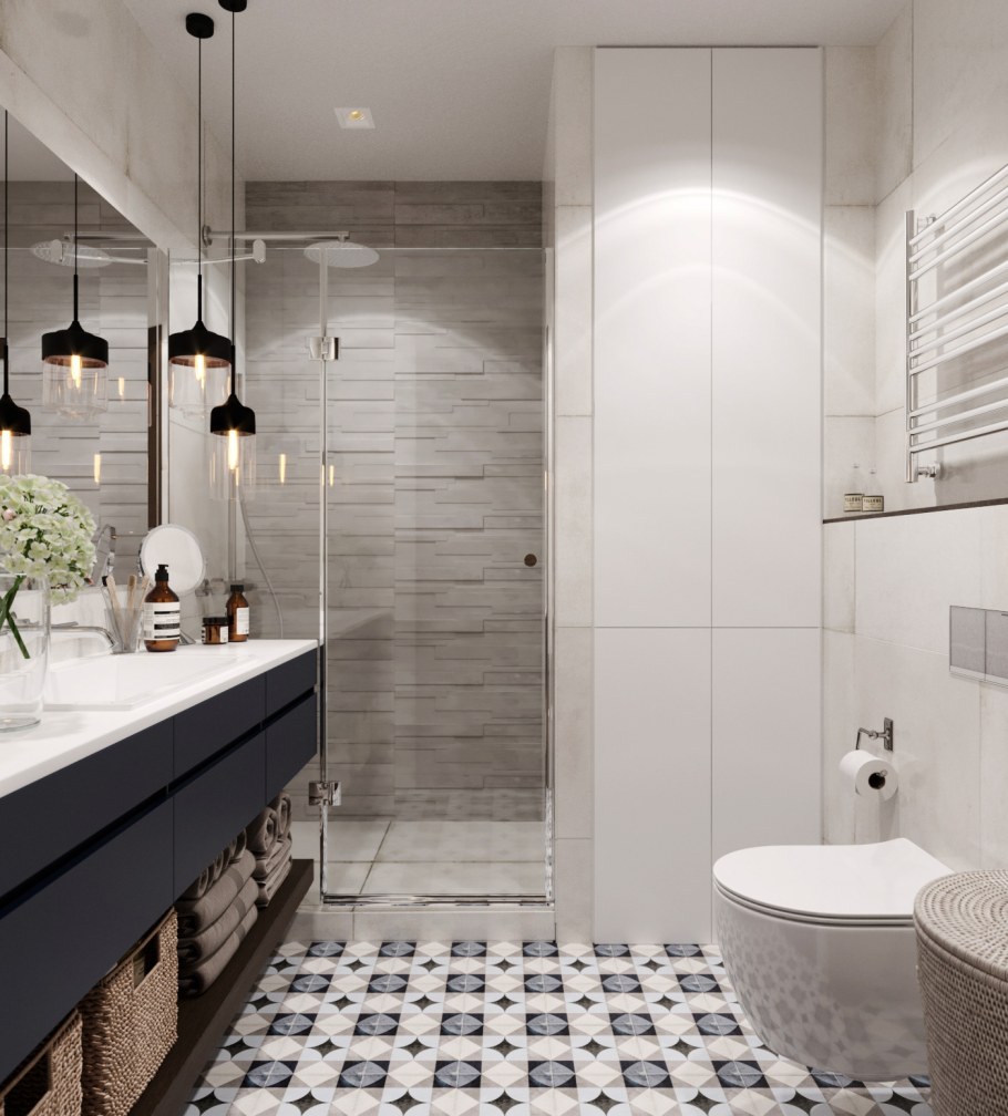 Ванная в стиле Скандинавский Минимализм