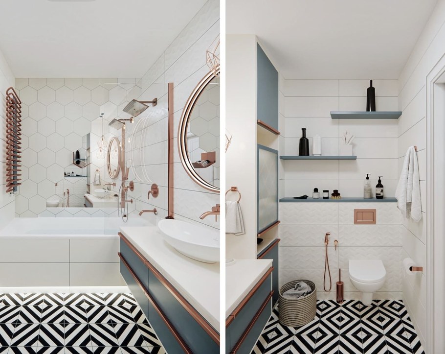 Интерьер ванной комнаты 2022 тенденции