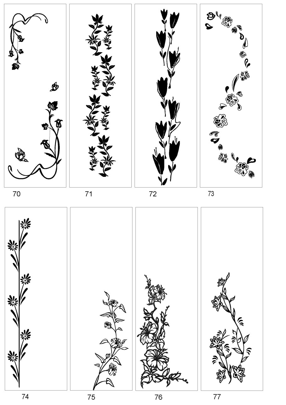 Трафареты для декора шкафа