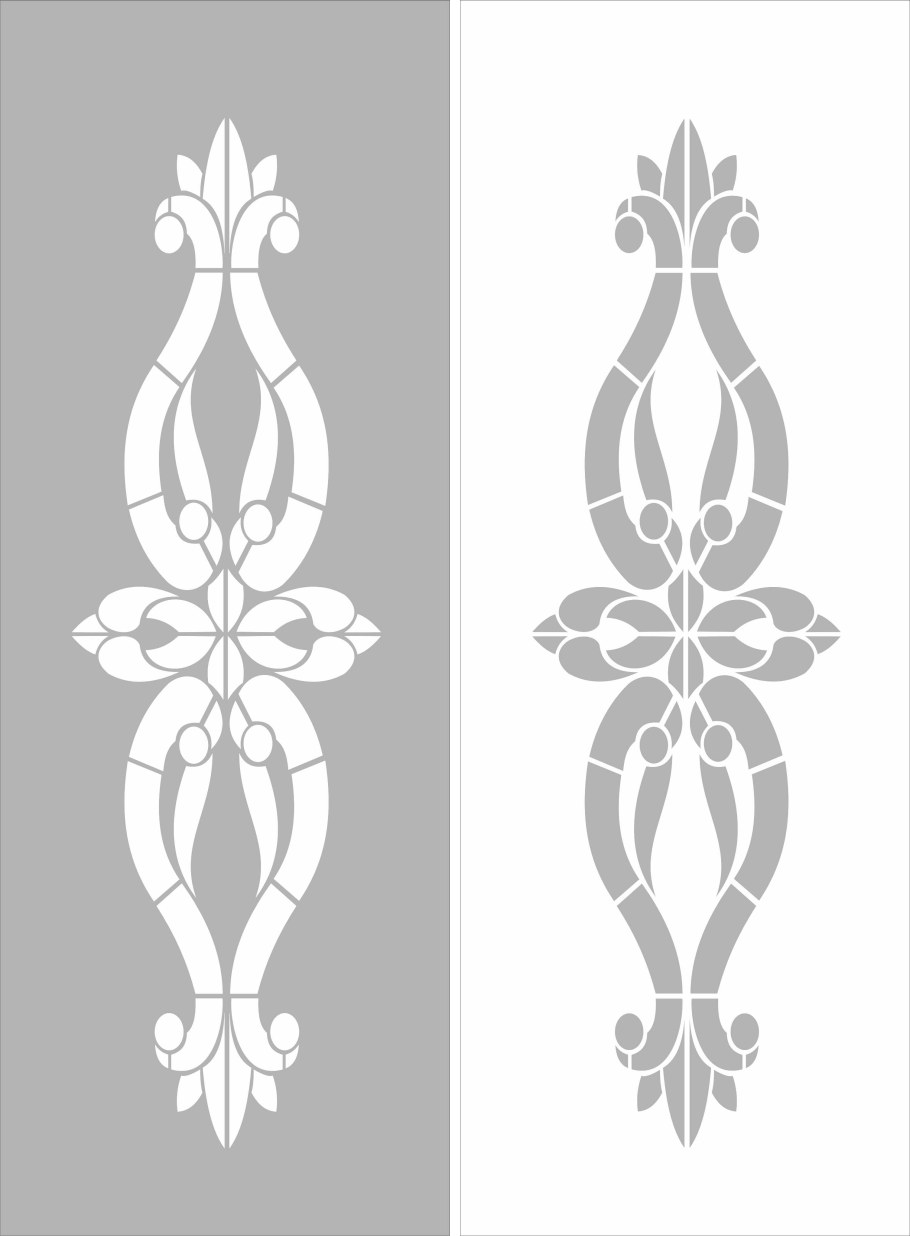 На дверь угловые узоры