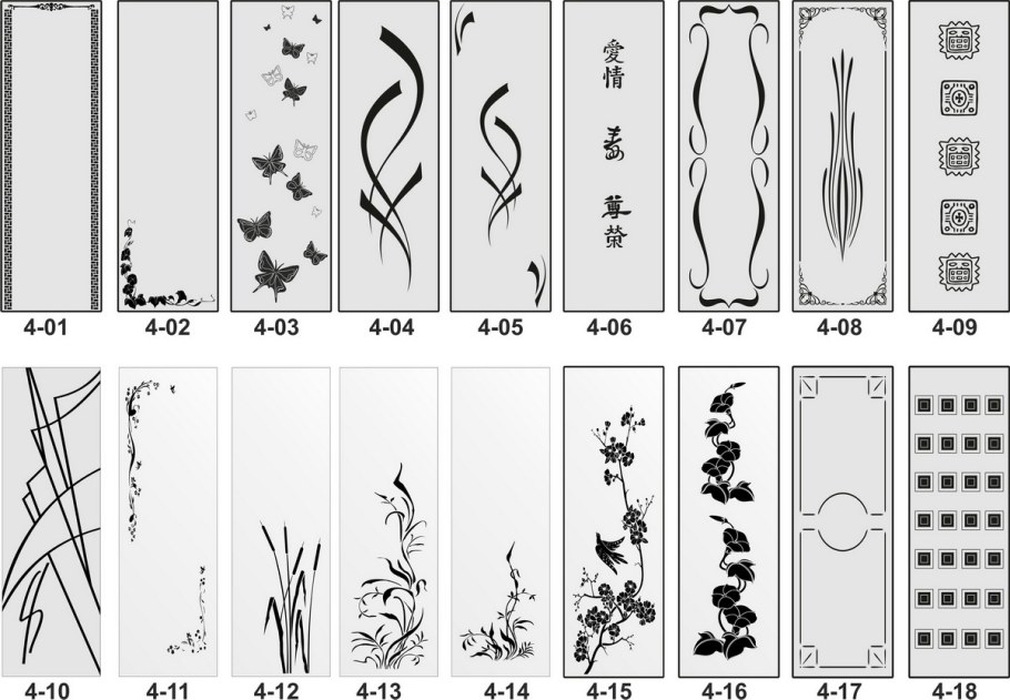 Трафарет на мебель для вырезания