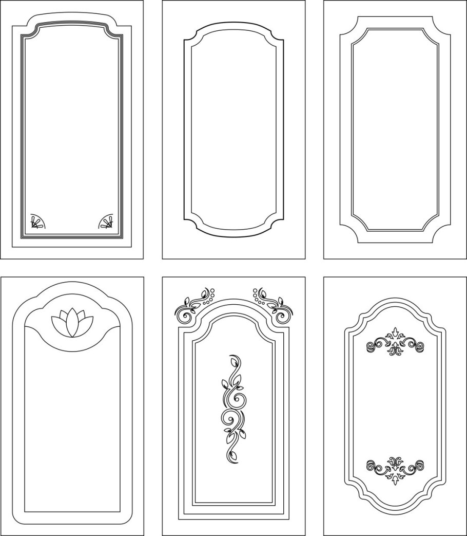 Трафареты для декоративной отделки