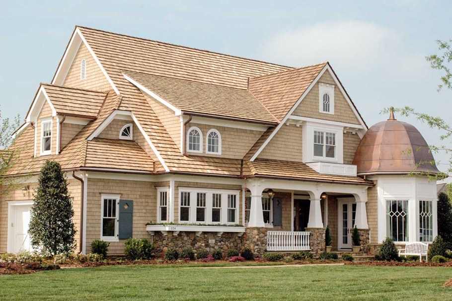 Картинка с двумя разными домами