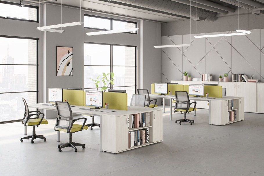 Офисная мебель дуб Шамони для персонала