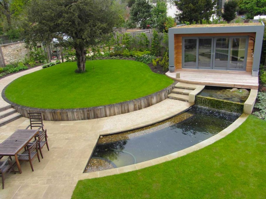 Сад в стиле Модерн ландшафтный