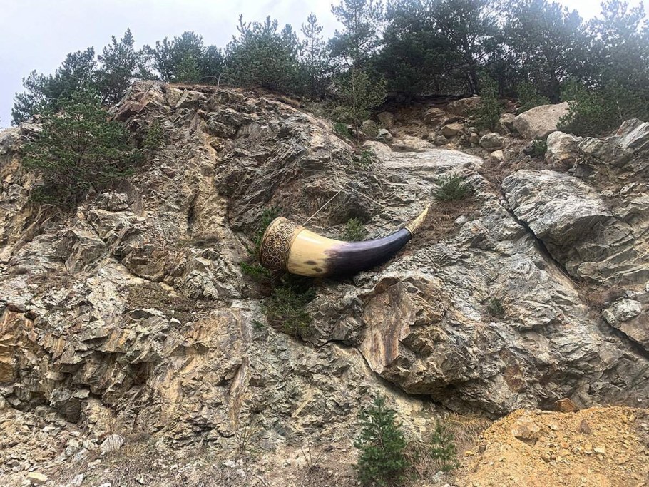 Арт объект колесо Балсага Осетия