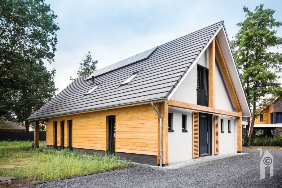 Дом с односкатной крышей Скандинавия проект
