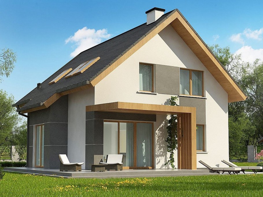 Гараж с двухскатной крышей