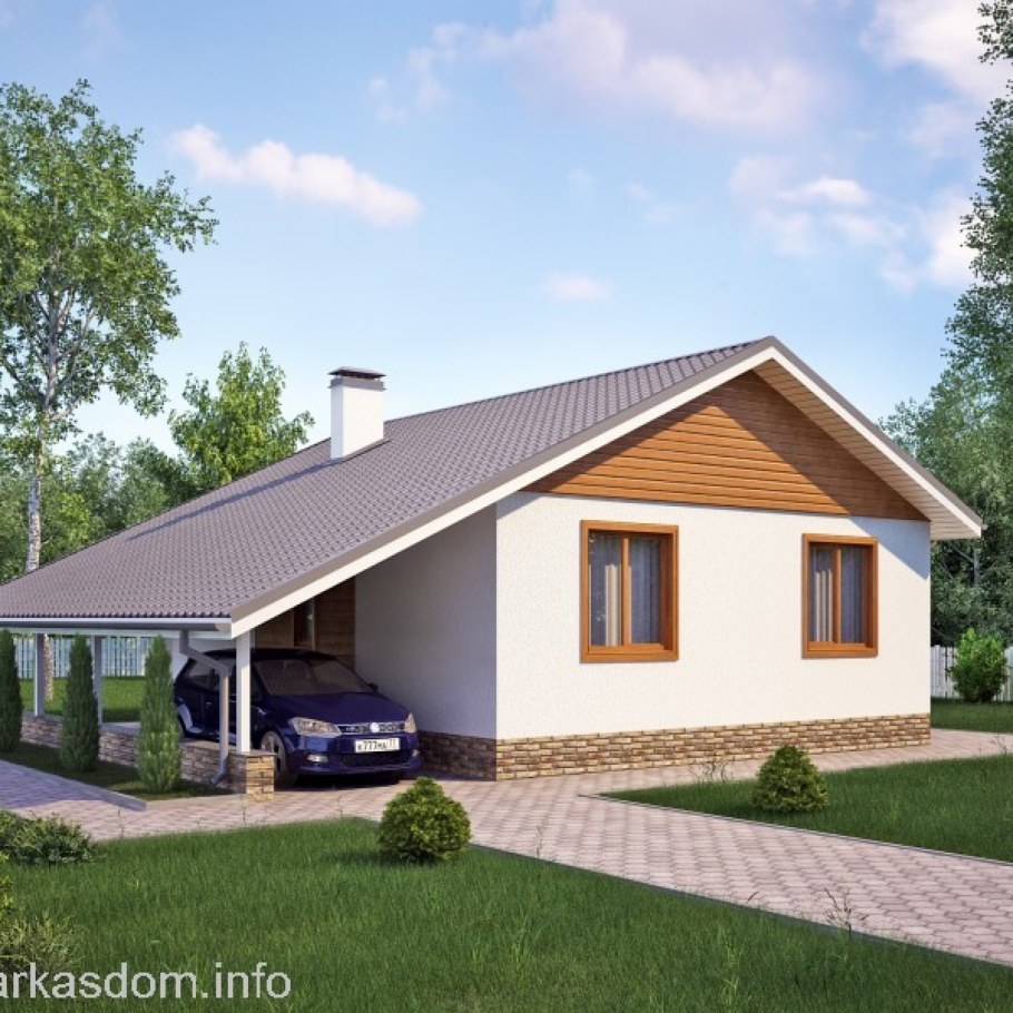 Флэт Хаус с односкатной крышей