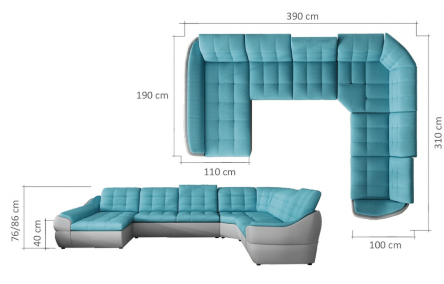 Диван прямой Business 140x80