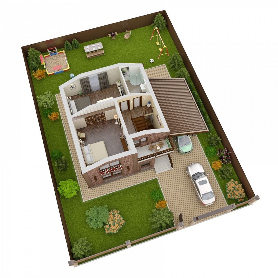 4 Сотки земли планировка