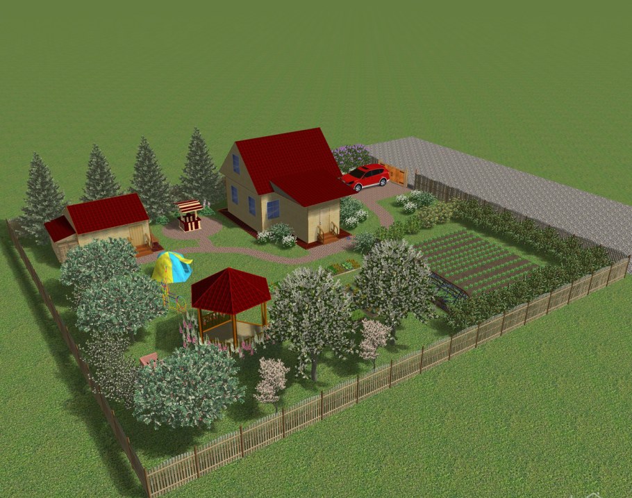 План маленького участка