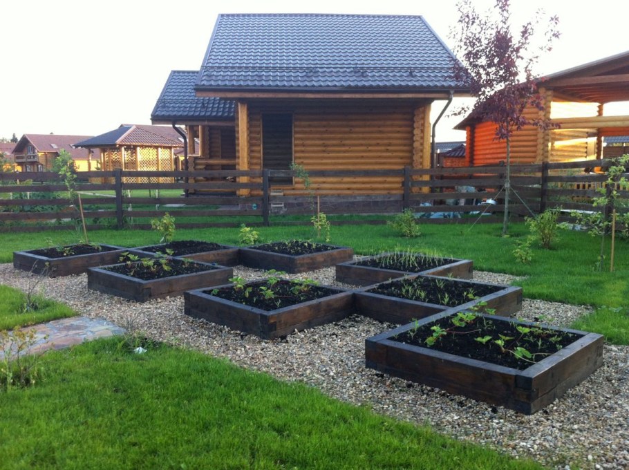 Планировка огорода и плодового сада